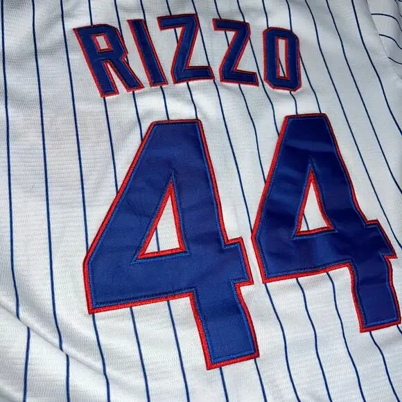 Majestic MLB Chicago Cubs Anthony Rizzo #44 baseball Jersey youth size large - Picture 3 of 7